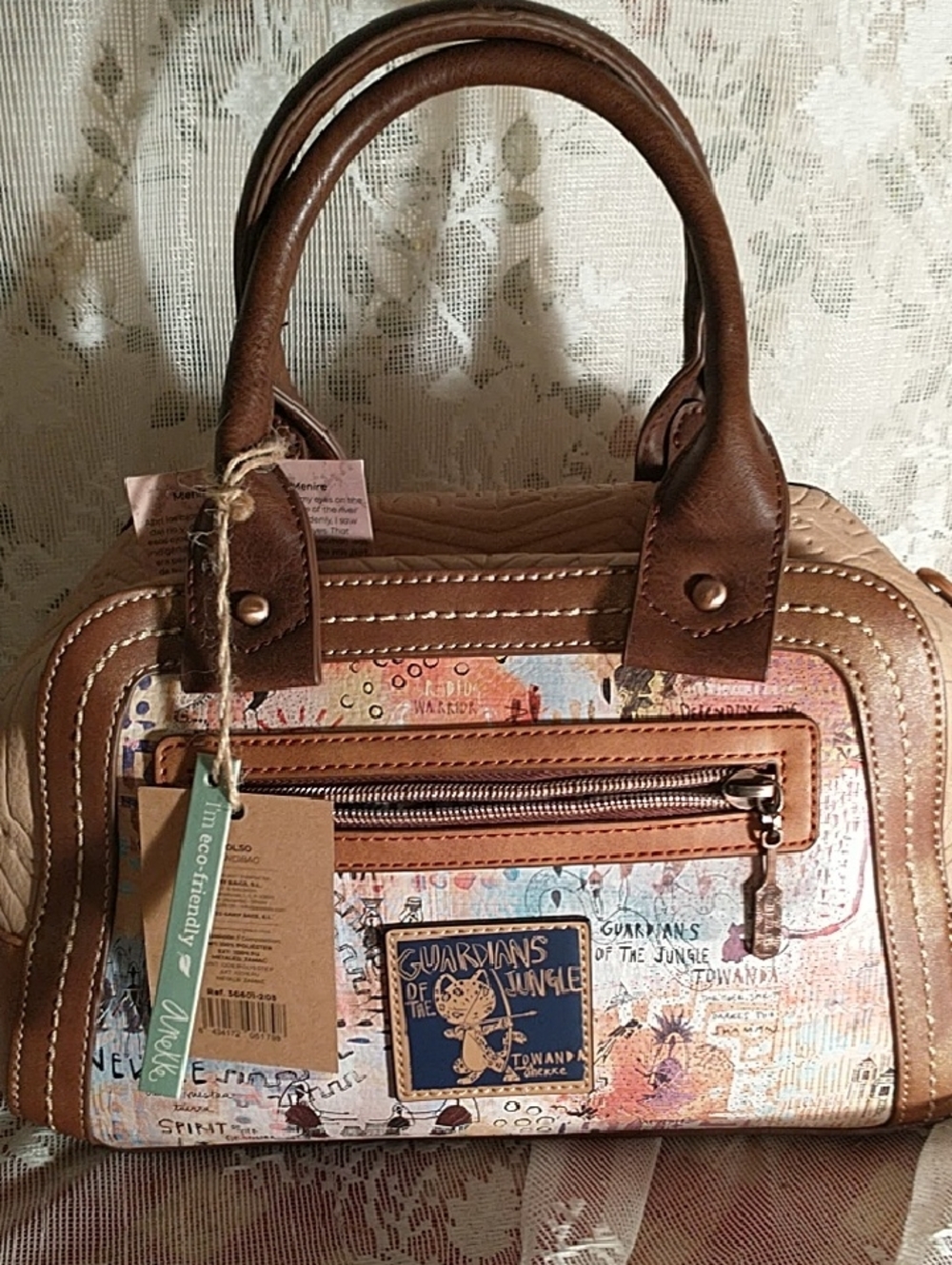 NWT Guardian of the Jungle bag satchel crossbody by Anekka